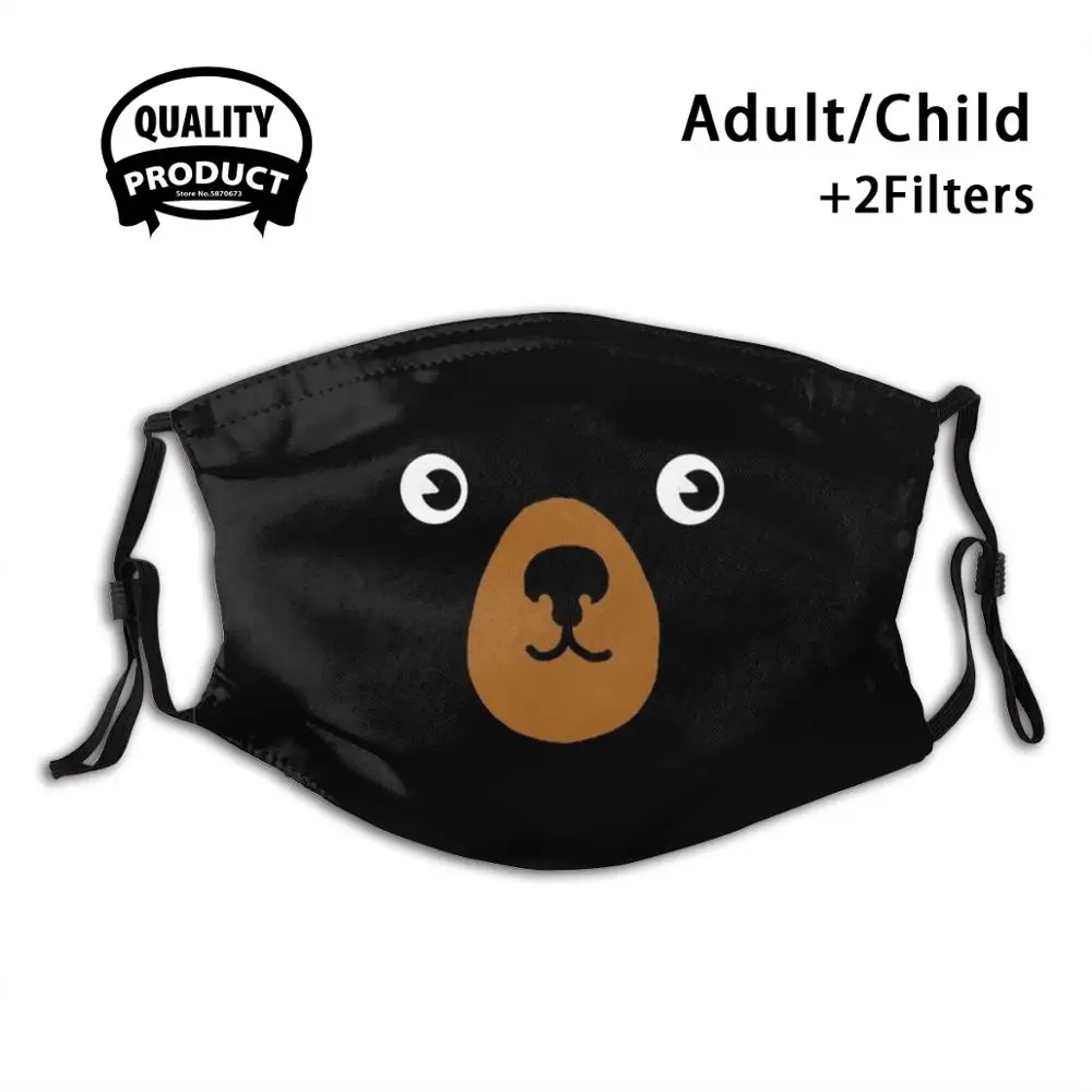 

Bear Halloween Costume Funny Apparel Face Mask Washable Filter Summer Hot Sale Mouth Masks Bear Scary Trick Or Treat October