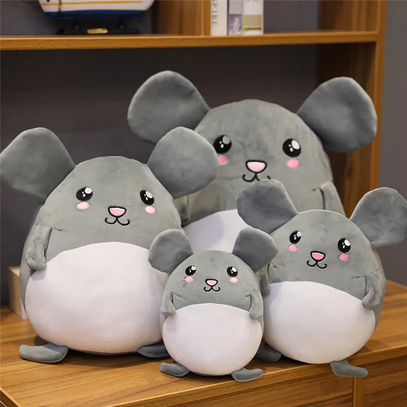 1 шт., 25 см, новинка, Kawaii, серая крыса, плюшевая игрушка, плюшевые игрушки для девочек, детские игрушки для мальчиков, kawaii, кукла мышка, детские рождественские подарки