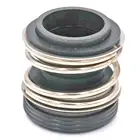 Уплотнитель вала механического водяного насоса с внутренним диаметром 16 мм, уплотнитель с одной пружиной спирали из углерода и карбида кремния, NBR