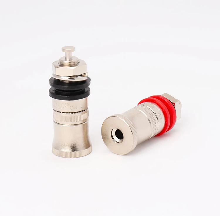 

2pcs Price 868S HIFI DIY Pure copper nickel plated Electronic Banana Plug Female Socket Binding Post Terminal Connector