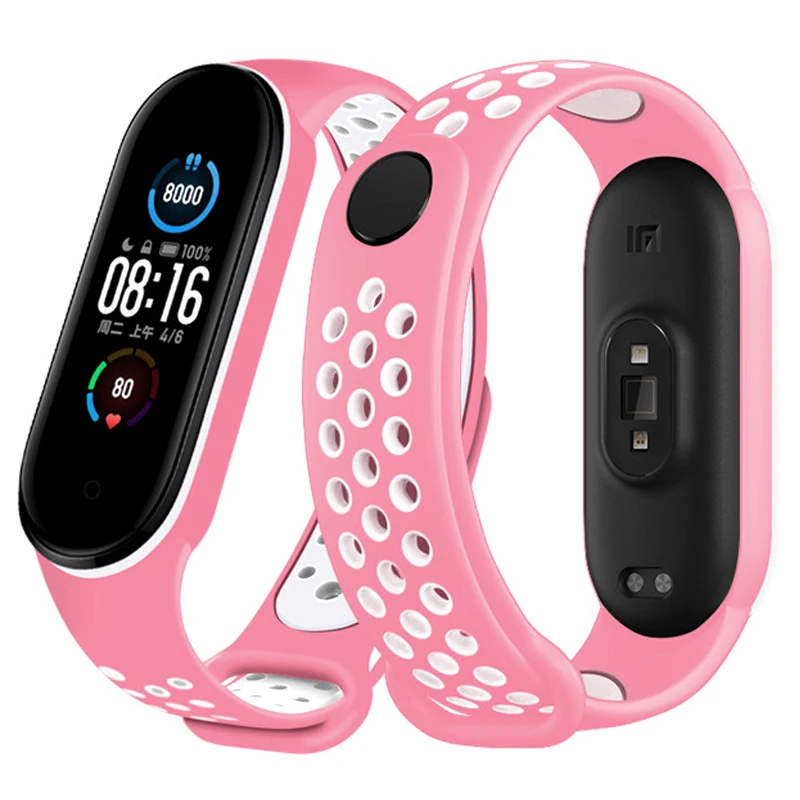 

Silicone strap for xiaomi mi band 6 bracelet smartwatch wristband Replacement belt sport watchband correa mi band 5 4 3 strap