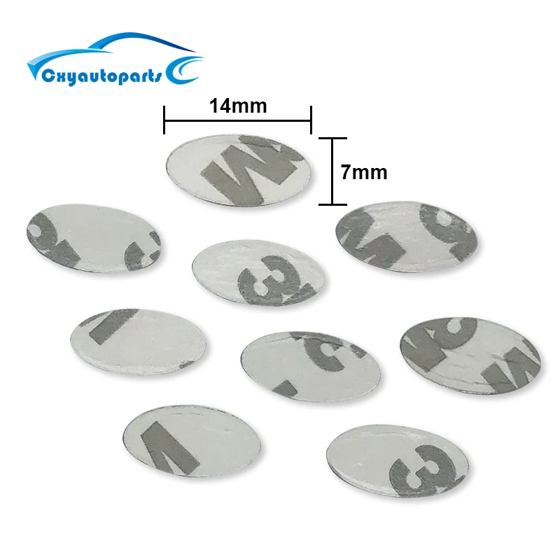 

5 pcs 16mm 8mm Car Key Shell Oval Ellipse Emblem Symbol Sticker For Hyundai Kia