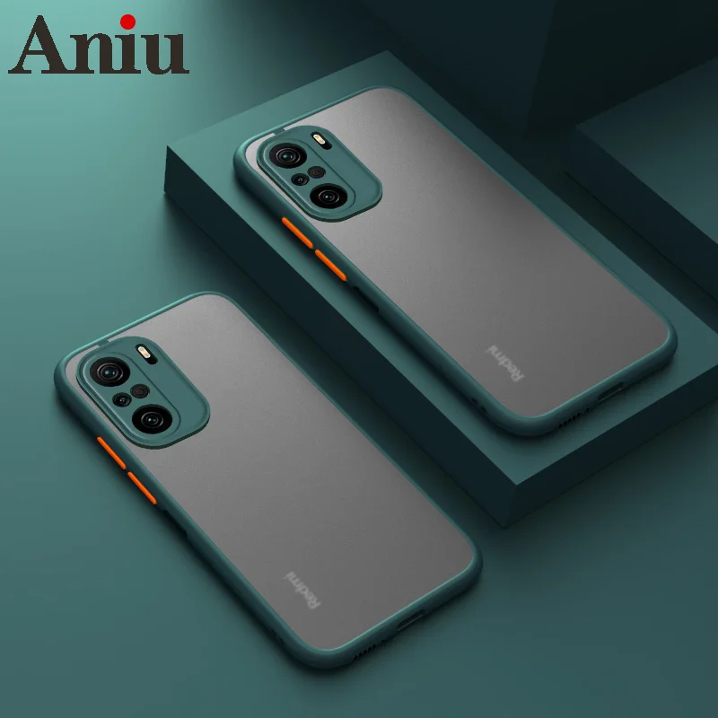 

For Xiaomi POCO F3 Case Hard Transparent Matte shockproof Protective Back Cover case for xiaomi Redmi K40 Pro K40Pro phone shell