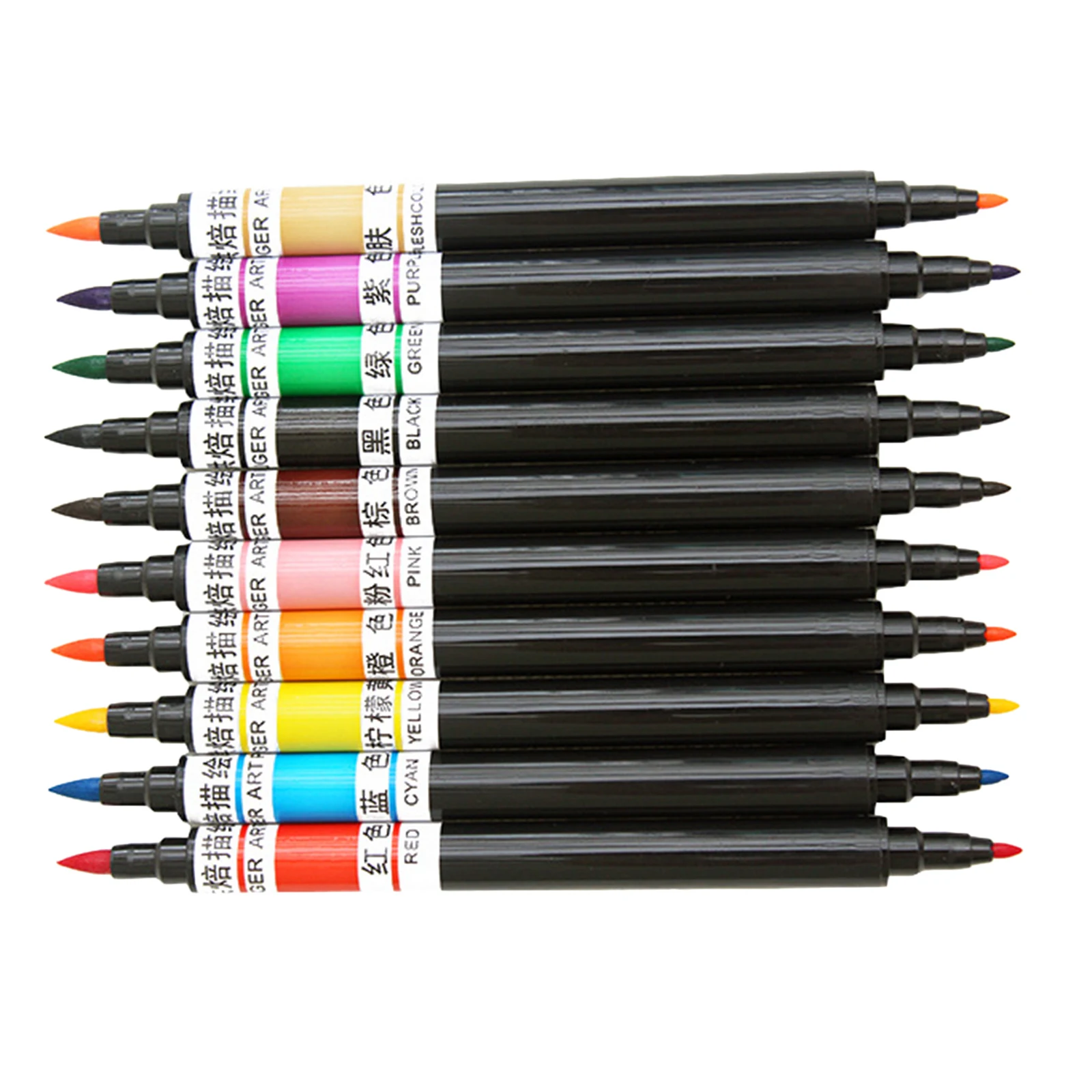 

10 Pcs Food Coloring Pens Dual Tips Gourmet Writers for Cakes Easter Eggs