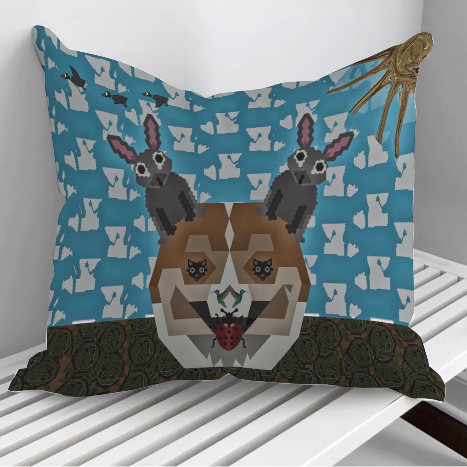 

Animal Collage 3 Throw Pillows Cushion Cover On Sofa Home Decor 45*45cm 40*40cm Gift Pillowcase Cojines Dropshipping