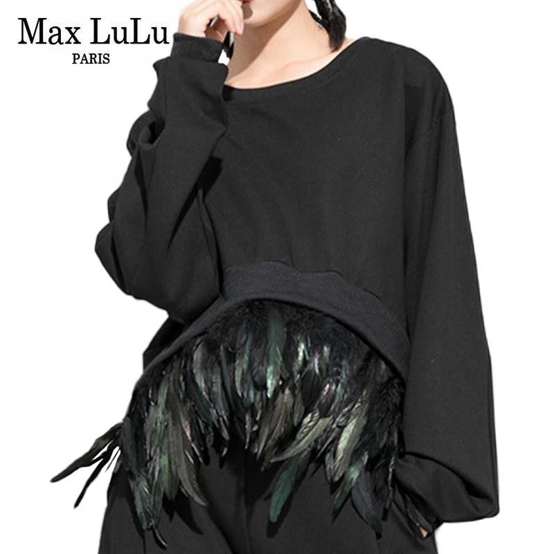 Max LuLu 2020 осенние роскошные женские топы в Корейском стиле с длинным рукавом