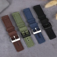 canvas nylon watch strap 20mm 22mm quick release watch band smart watch bracelet replacement accessories for men