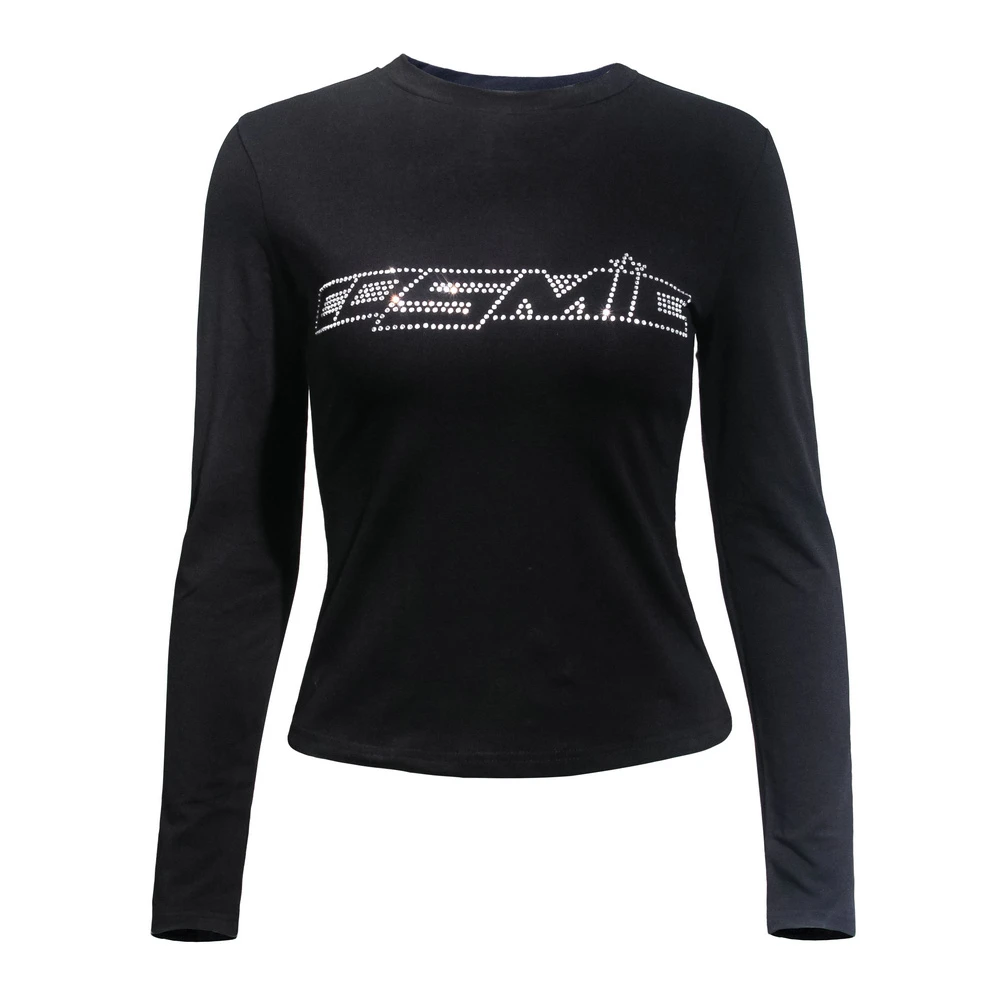 Футболка женская однотонная с коротким рукавом короткий топ космическими