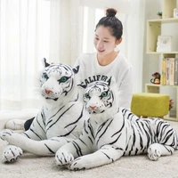 creative realistic stuffed animals tiger plush doll home furnishings baby toy j2hd