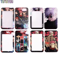 1pcs pc2984 anime boy bank credit card holder wallet bus id name work card holder for students fans card cover business card