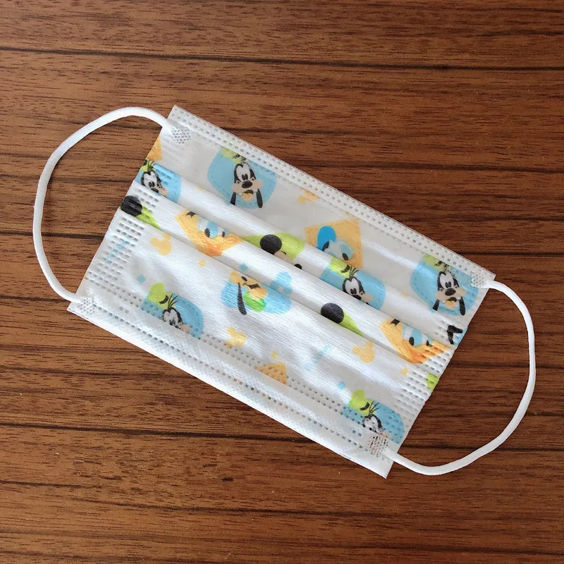 Детская маска для лица Disney Frozen 10 шт. одноразовая Защитная тканая с фильтром