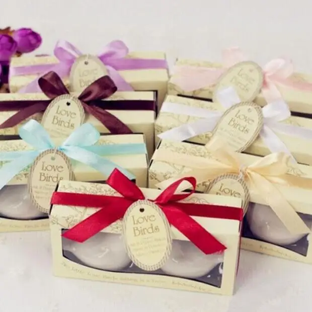 Бесплатная доставка 250 шт./лот = 125 компл./лот свадебный подарок окно любовь птица соль и перец шейкеры с печатной персонализированной биркой