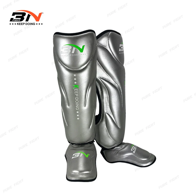 Новинка микрофибра кожа для бокса защита голени золото лодыжки ММА муай Тай