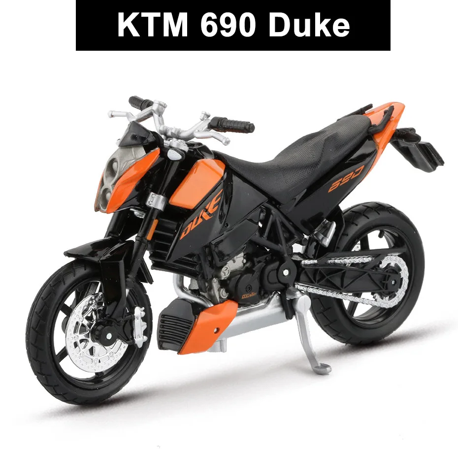 Maisto Сплав 1:18 Модель мотоцикла игрушка Моделирование KTM RC 390 мотоцикл автомобиль спортивный гоночный автомобиль Модель Коллекция игрушек для детей - Цвет: KTM 690 Duke