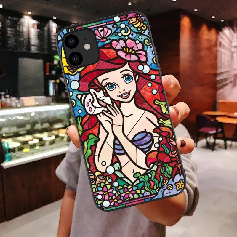 Художественный мягкий чехол для телефона Tinker bells Stitch Белоснежка Принцесса для IPhone X SE 5 5S 6 6S 7 8 Plus XR XS MAX 11 Pro силиконовый чехол