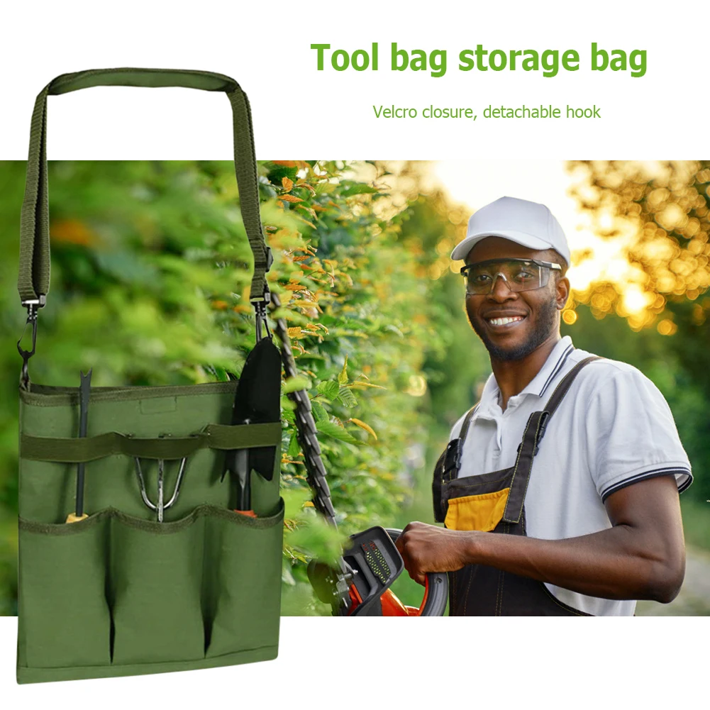 

Водонепроницаемый холщовый органайзер для хранения, сумка через плечо, многокарманная сумка для садовых инструментов, сумка для инструмен...