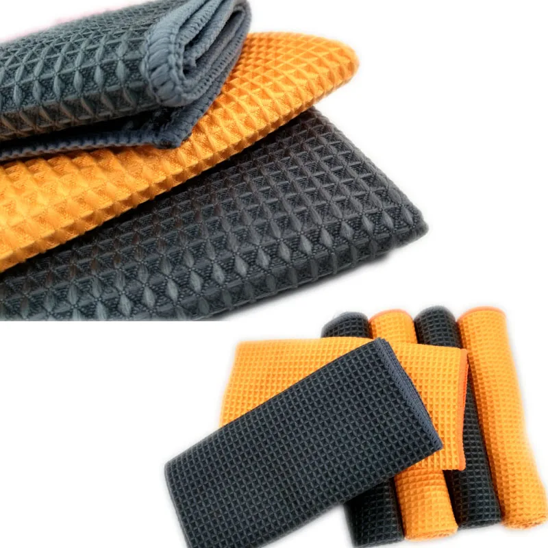 Microfiber Cleaning Cloth Car Wax Polishing Detailing Towel Wash Traceless Duster Kitchen Cleaner 40x40cm|Чистящие салфетки| |