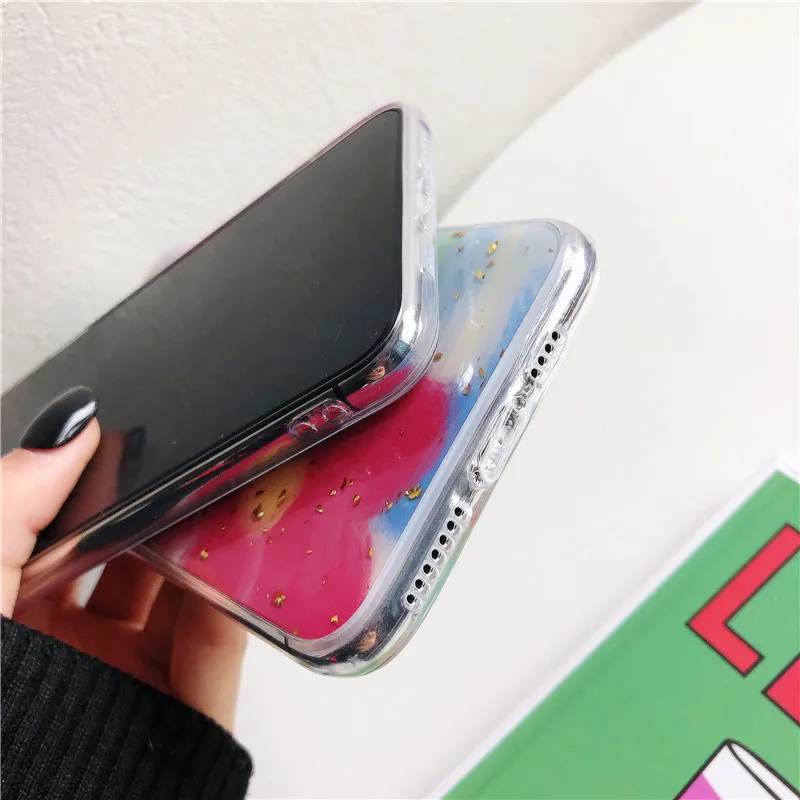 Чехлы для телефонов iPhone X Xs 11 pro Max Xr 8 7 Plus Роскошный прозрачный мягкий чехол