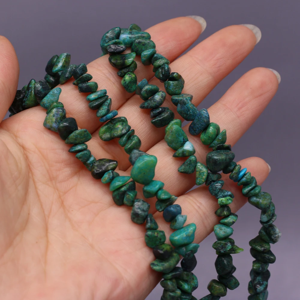 

Best Selling Natural Semi-precious Stone Blue Crazy Agate Bead Size 5-8mm Length 40 Cm Making DIY Exquisite Handicraft Gifts