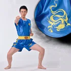 Костюм боксерский унисекс в стиле кунфу, Брюс Ли ушу, для занятий боевыми искусствами, для детей и взрослых