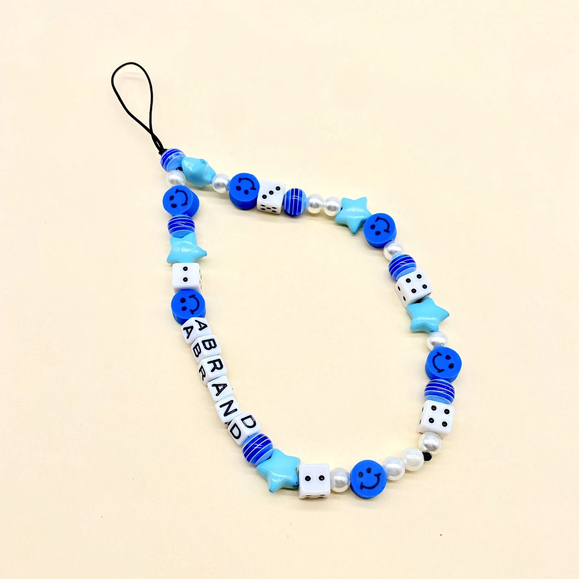 

Colored Clay Mobile Phone Lanyard Key Chain Mobile Phone Chain Handmade Jewelry