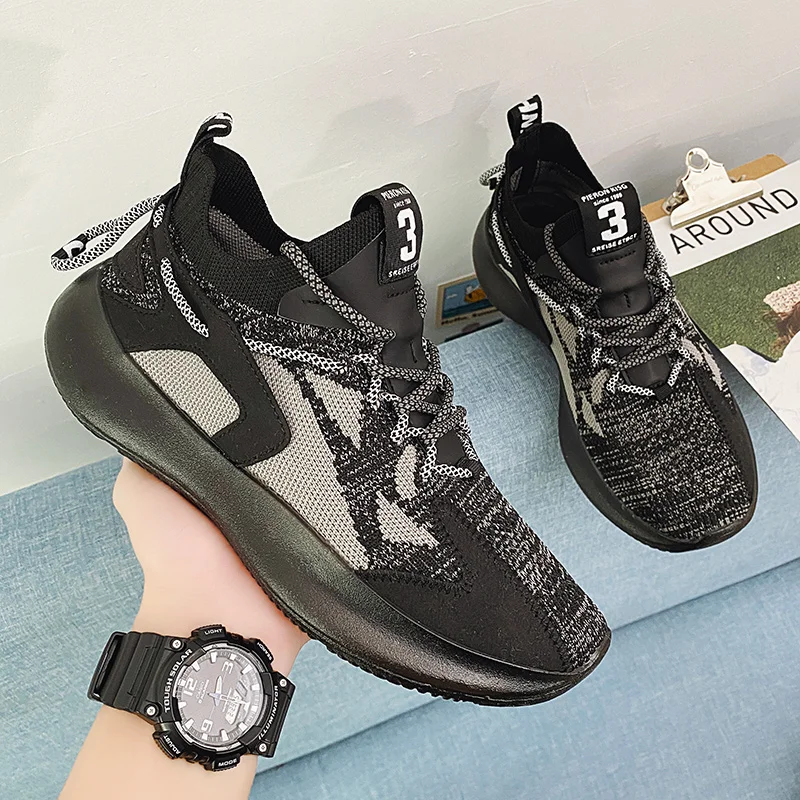 

Brand Sport Running Shoes Man Marathon Shoes Mesh Breathable Cushion Jogging Tennis Sneakers Male Training Fitness Walking Shoes