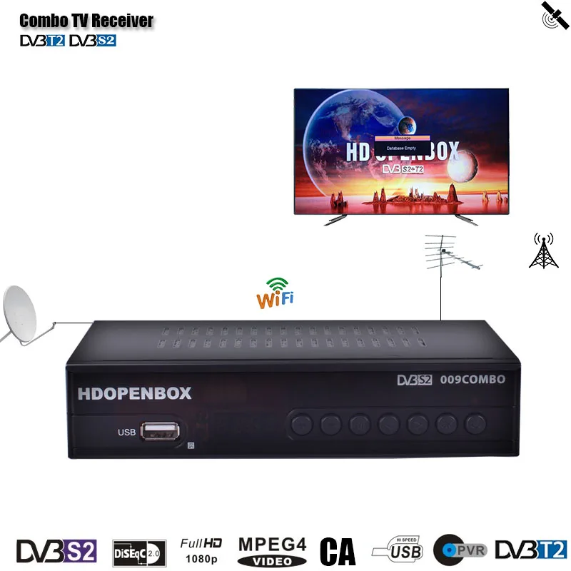 Комбинированный спутниковый ТВ-ресивер HD OPENBOX DVB T2 H.264 наземный ресивер ТВ-тюнер