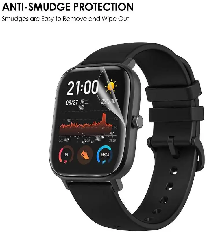 1/3/5 шт. Прозрачная мягкая защитная пленка для Huami Amazfit GTS sport HD матовая