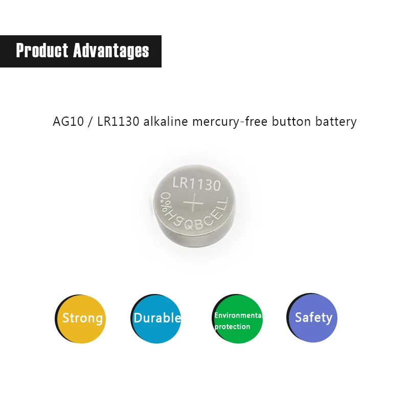 50 шт. щелочные батарейки AG10 LR1130 DEAH 1 55 в AG 10 SR54 189 389 SR1130 L1131 G10A кнопочные для часов