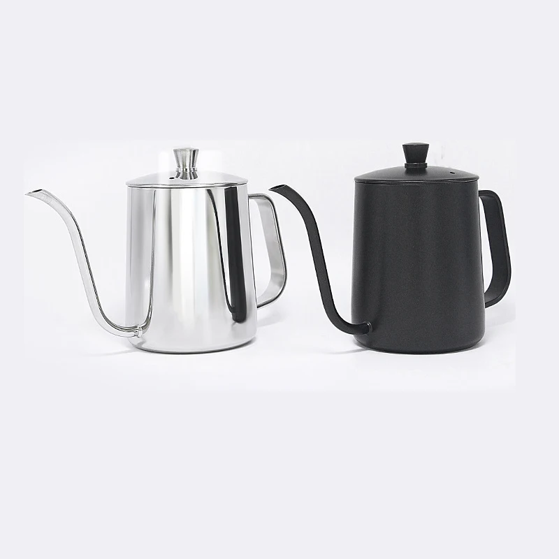

Drip Kettle 600ml Coffee Tea Pot Non-Stick Food Grade Stainless Steel Gooseneck Drip Kettle Swan Neck Thin Mouth