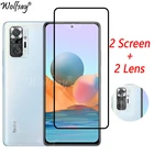 Закаленное стекло с полным покрытием для Redmi Note 10 Pro, Защита экрана для Redmi Note 10 Pro, стекло для камеры для Redmi Note 10 Pro, стекло