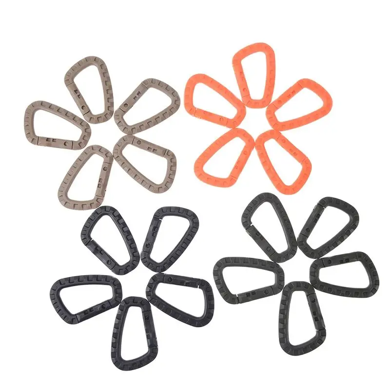 

20pcs ITW Tactical Buckle Outdoor Mountaineering Light Medium Plastic Steel Quick Fastener Hunting Sports Bag Buckle Key D-ring