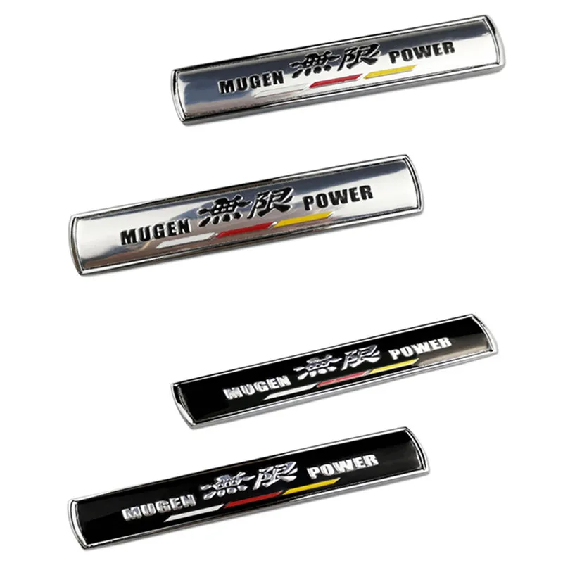 

2Pcs Metal Car Decal Anti-scratch Sticker for MUGEN Logo for Honda Civic CRV Crosstour Accord Fit H-RV Mugen JAZZ Avancier City