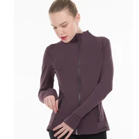 2021 pure color ladies new casual tight fitting jacket high quality stand up collar jacket outdoor jacket