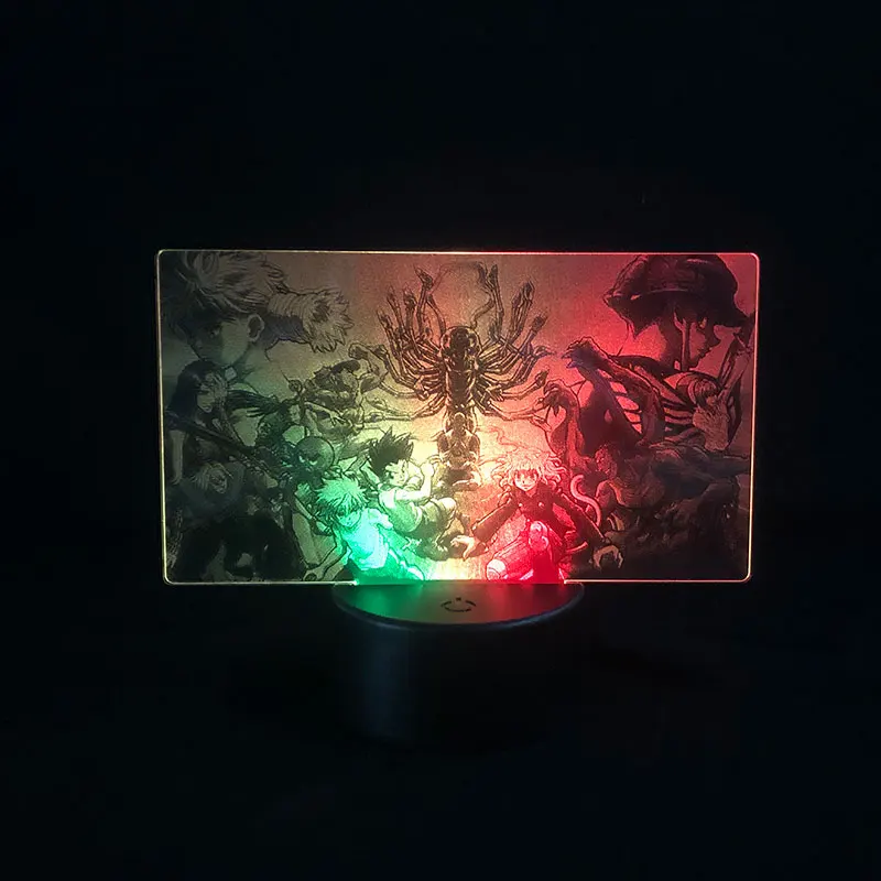 

Remote Control HUNTER HUNTER Japanese Anime Manga Colorful Dropship Delivery Two Tone Led Light Two Tone 3D Lamp Desk Decor