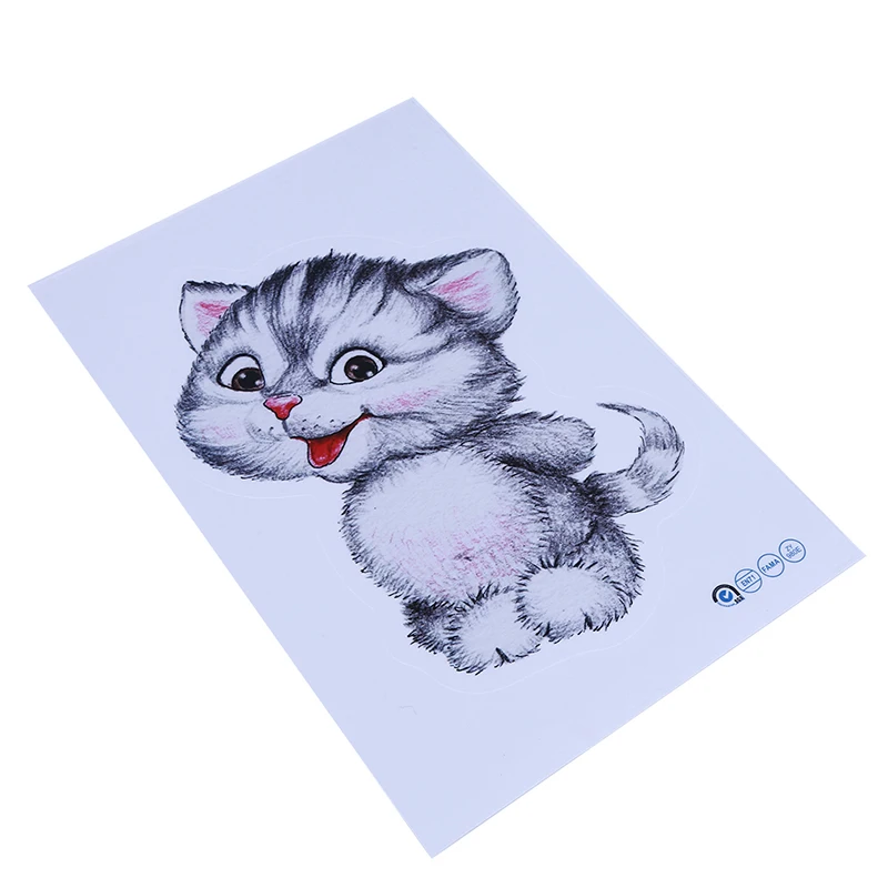 

Simulation Cat Toilet Stickers Removable Wall Stickers Waterproof Self-Adhesive Bathroom Stickers Cute Cartoon Kitten Stickers