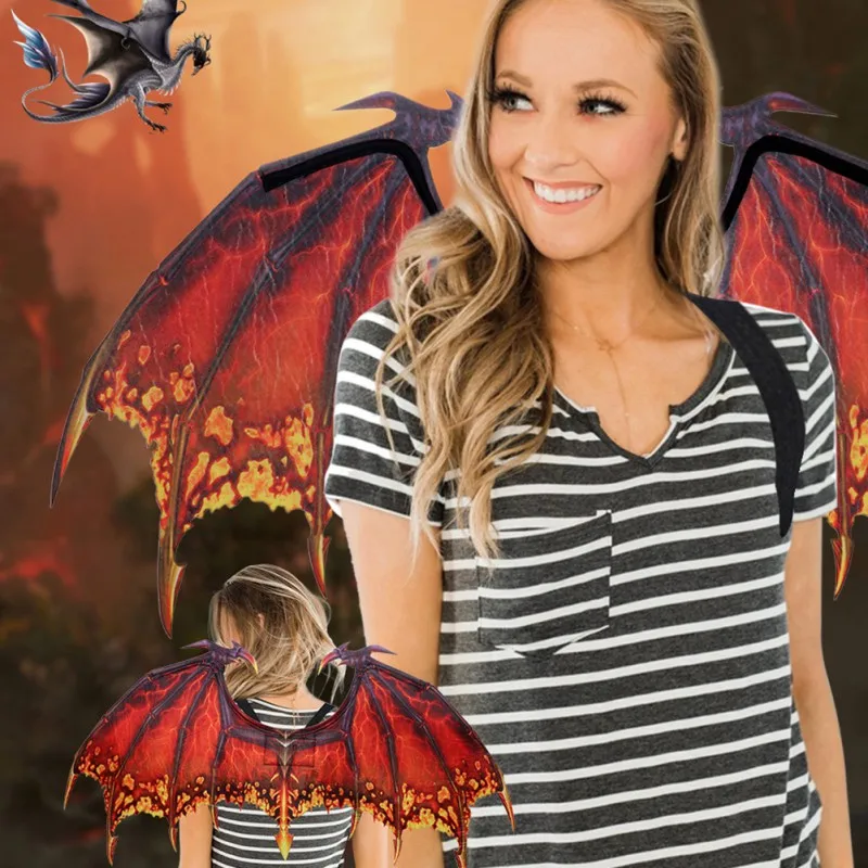 Хэллоуин косплей костюм реквизит крылья дракона для взрослых нетканый летающий