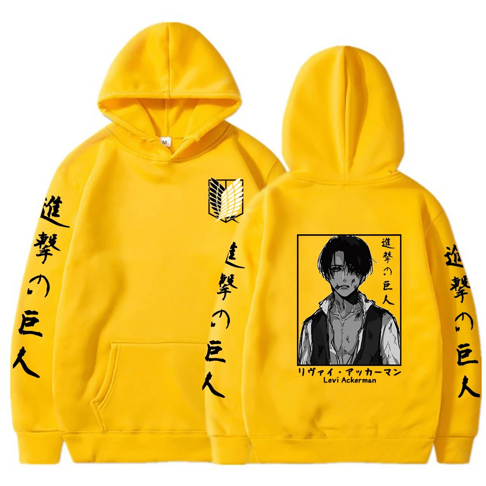 Толстовка мужская с принтом атака на Титанов свитшот худи одежда для косплея в