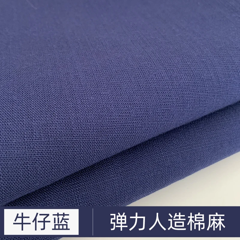 Apparel Sewing Stretch Cotton and Linen Clothing Fabric Man-made Thin Section Summer Solid Color Ramie Pants | Дом и сад