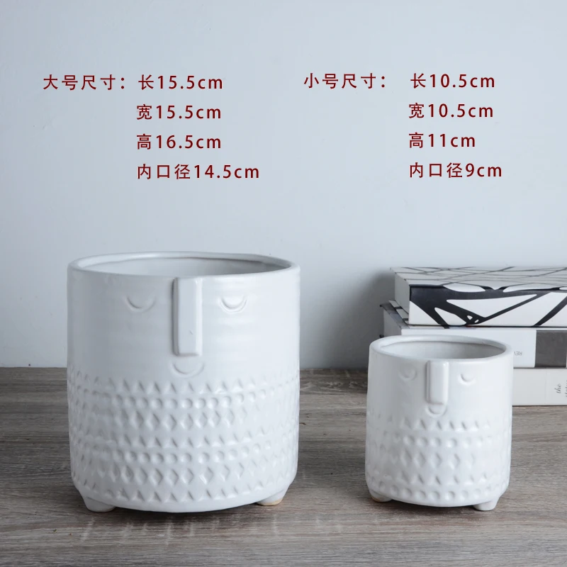 Керамический горшок для цветов в скандинавском стиле ваза множества мясных