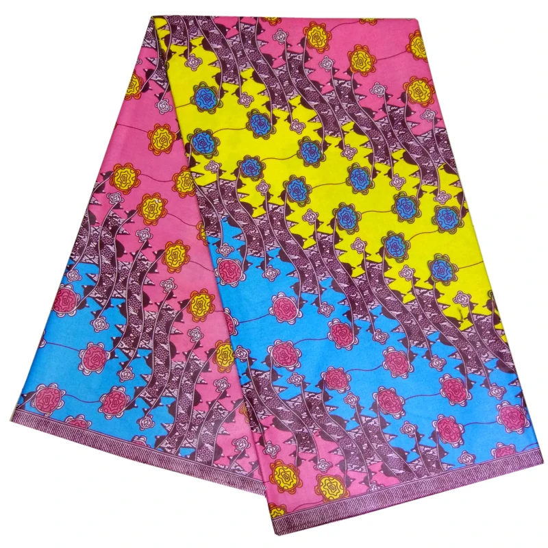 

african wax fabric 100% cotton original ankara real wax fabric high quality wax print fabric tissue for wedding dresses sewing