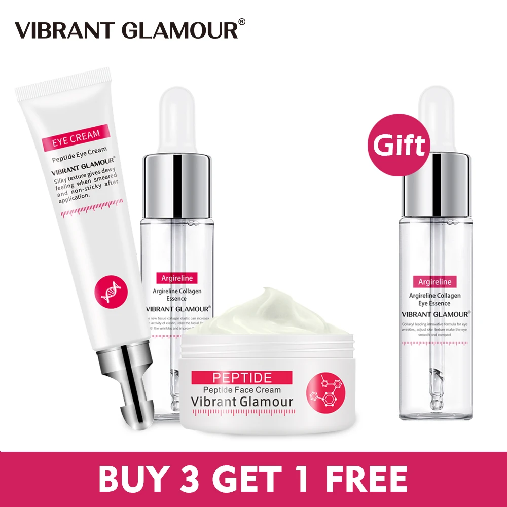 Яркий гламурный набор коллагеновый крем для лица глаз Сыворотка против морщин