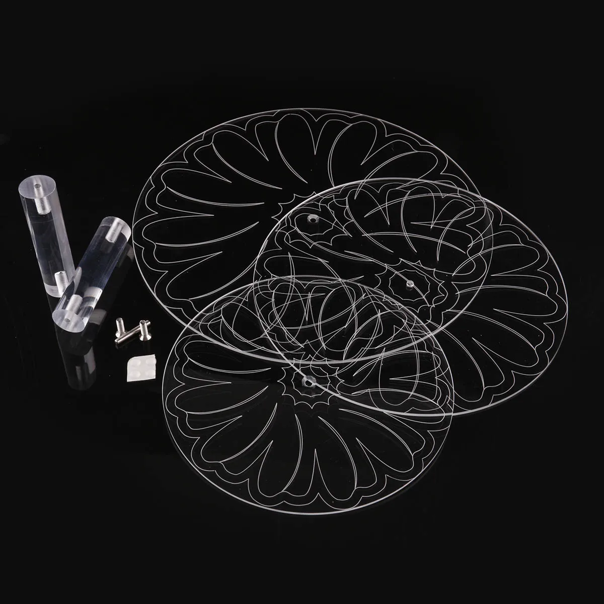 Soporte para pasteles con patr&oacute;n acr&iacute;lico, herramientas de horneado de pan para bodas, creatividad colocada, vender como pasteles calientes, novedad de 2021-4