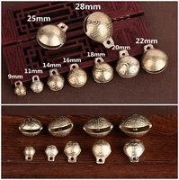 928mm bronze tibetan brass bells beads craft charms metal ethnic with loop