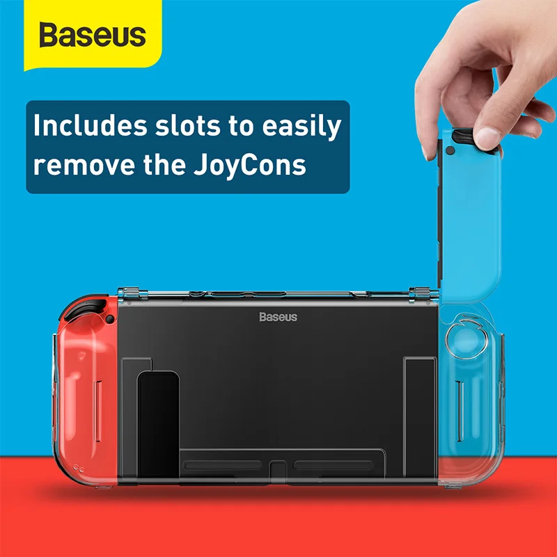 Прозрачный чехол Baseus для Nintendo Switch Game Card Shell Slim Hard PC защитный с полным покрытием Coque