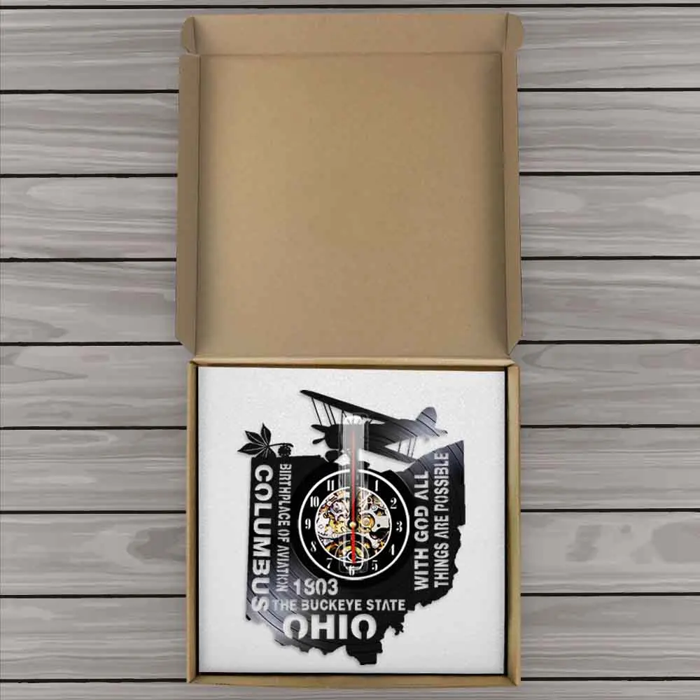 Настенные часы Buckeye State Ohio с изображением бога все возможные вещи место рождения