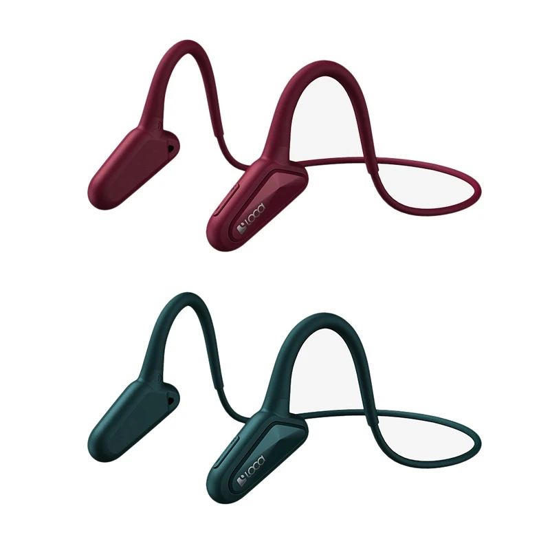 

HOT-LOCA 2 Pcs Z2 Bone Conduction Bluetooth Headset, Ipx4 Waterproof Bluetooth Headset For Running, Traveling, Red & Green