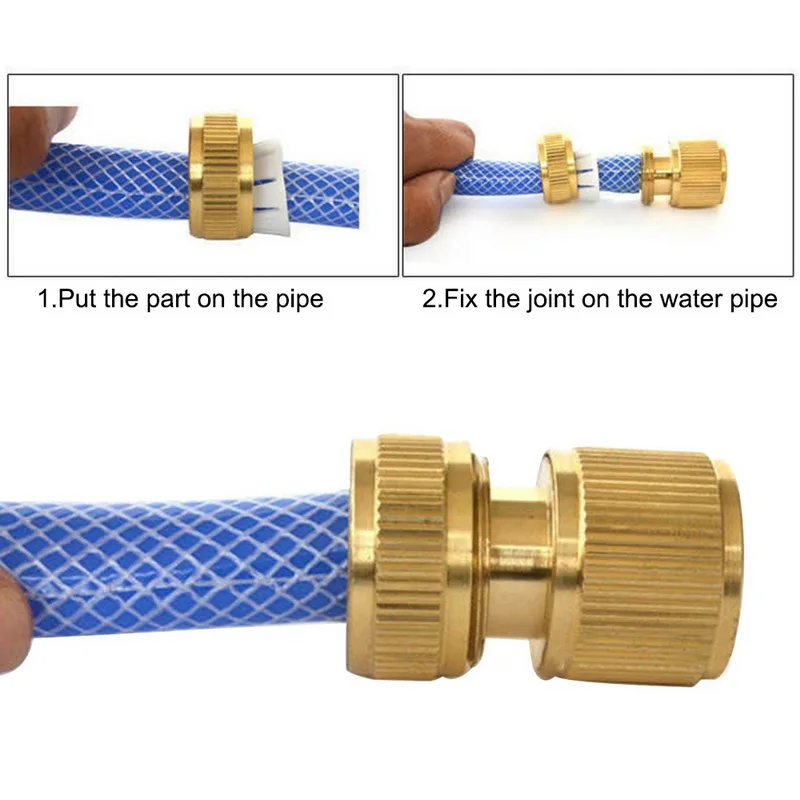1Pcs Garden Hose Connector Brass Aluminum Quick Tap For Irrigation System | Дом и сад