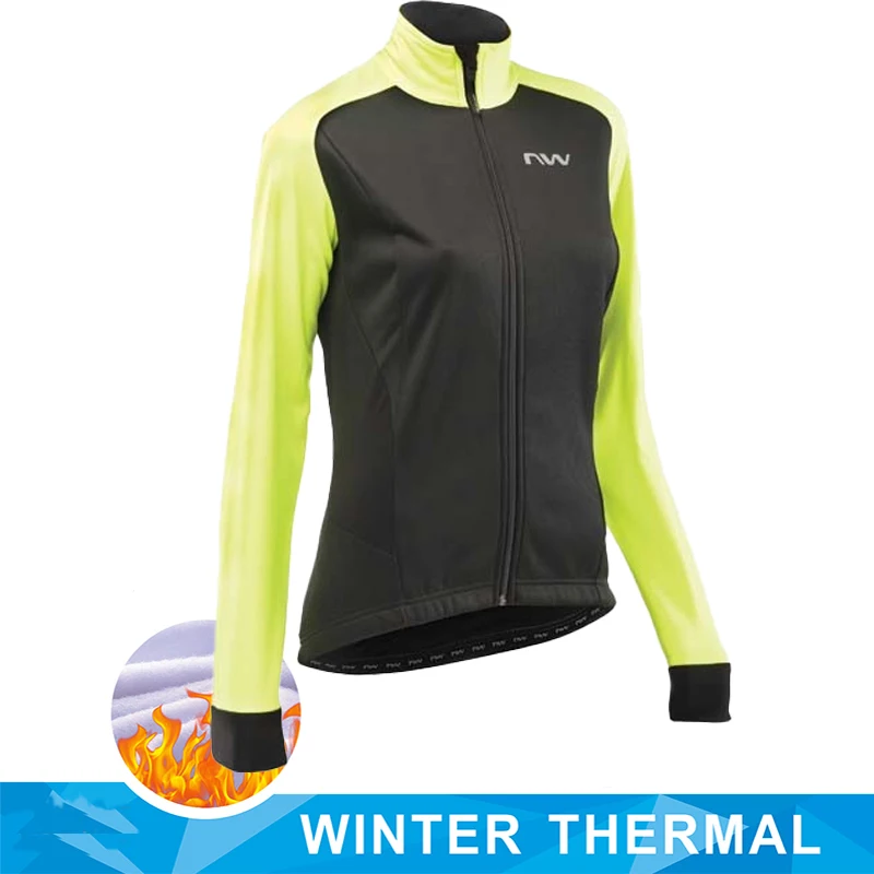 

Winter Thermal Fleece Cycling Jersey MTB Uniform Bike Racing Clothing Quick Dry Bicycle Wear Clothes Women Long Maillot Culotte