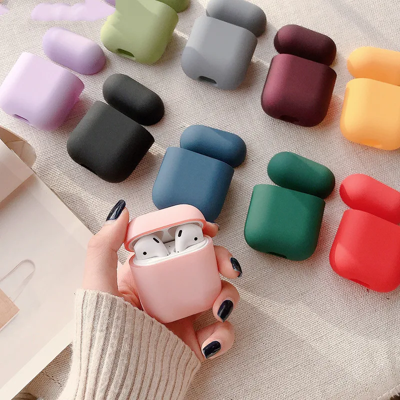 Чехол для Apple AirPods 1 2 Boite матовый милый чехол наушников карамельного цвета Air Pods 1/2